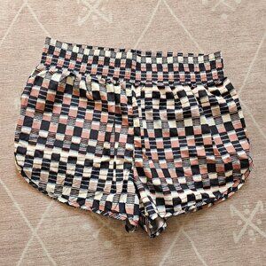 Z Supply patterned high waisted running dolphin shorts